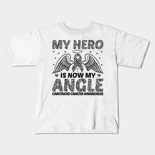 My Hero Is Now MY Angle Carcinoid Cancer Awareness Kids T-Shirt